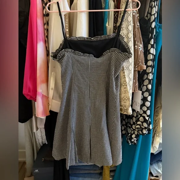 Zara Black and White Checkered Dress - Picture 11 of 11